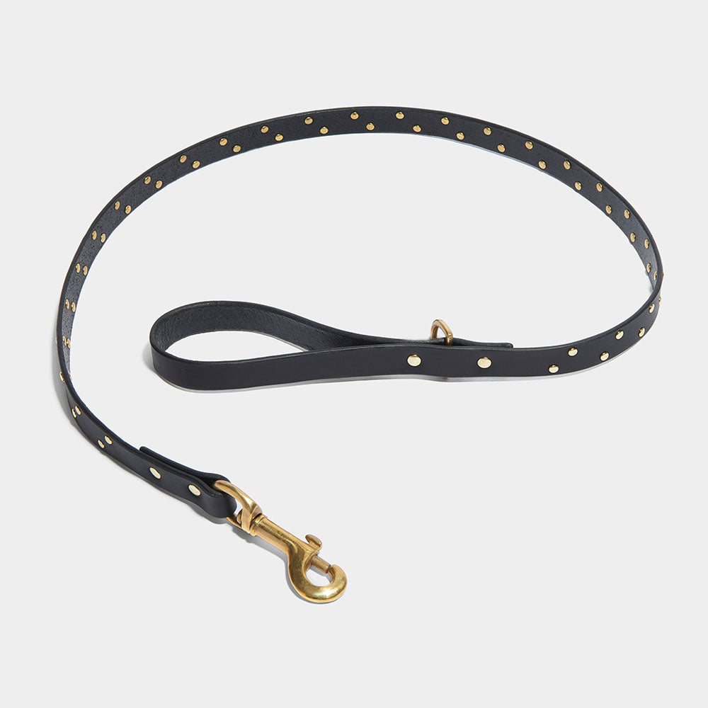 DOUBLE STUDDED LEATHER LEAD